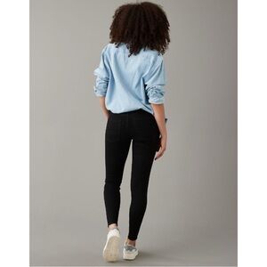 American Eagle Outfitters Black Skinny Jeans AE Dream Curvy High-Waisted Jegging